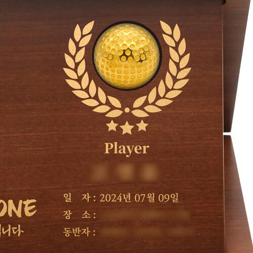 24k 골프공 홀인원 상패