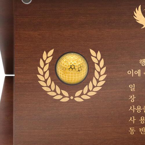 24k 골프공 이글 상패