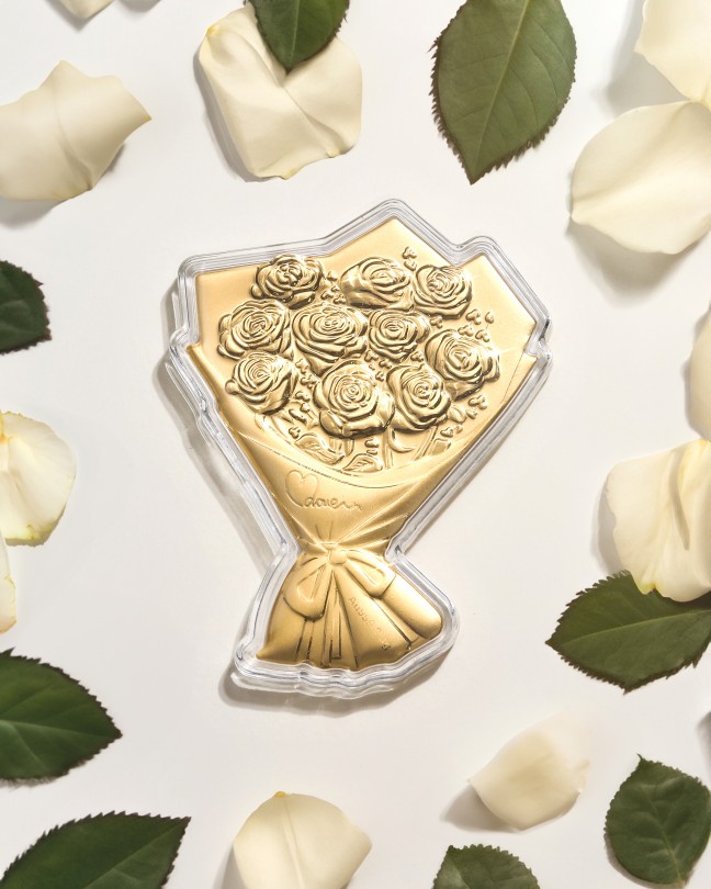 0.3g 꽃다발 골드바