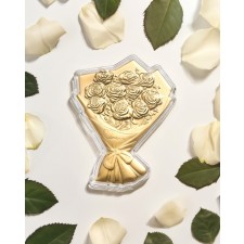 0.3g 꽃다발 골드바