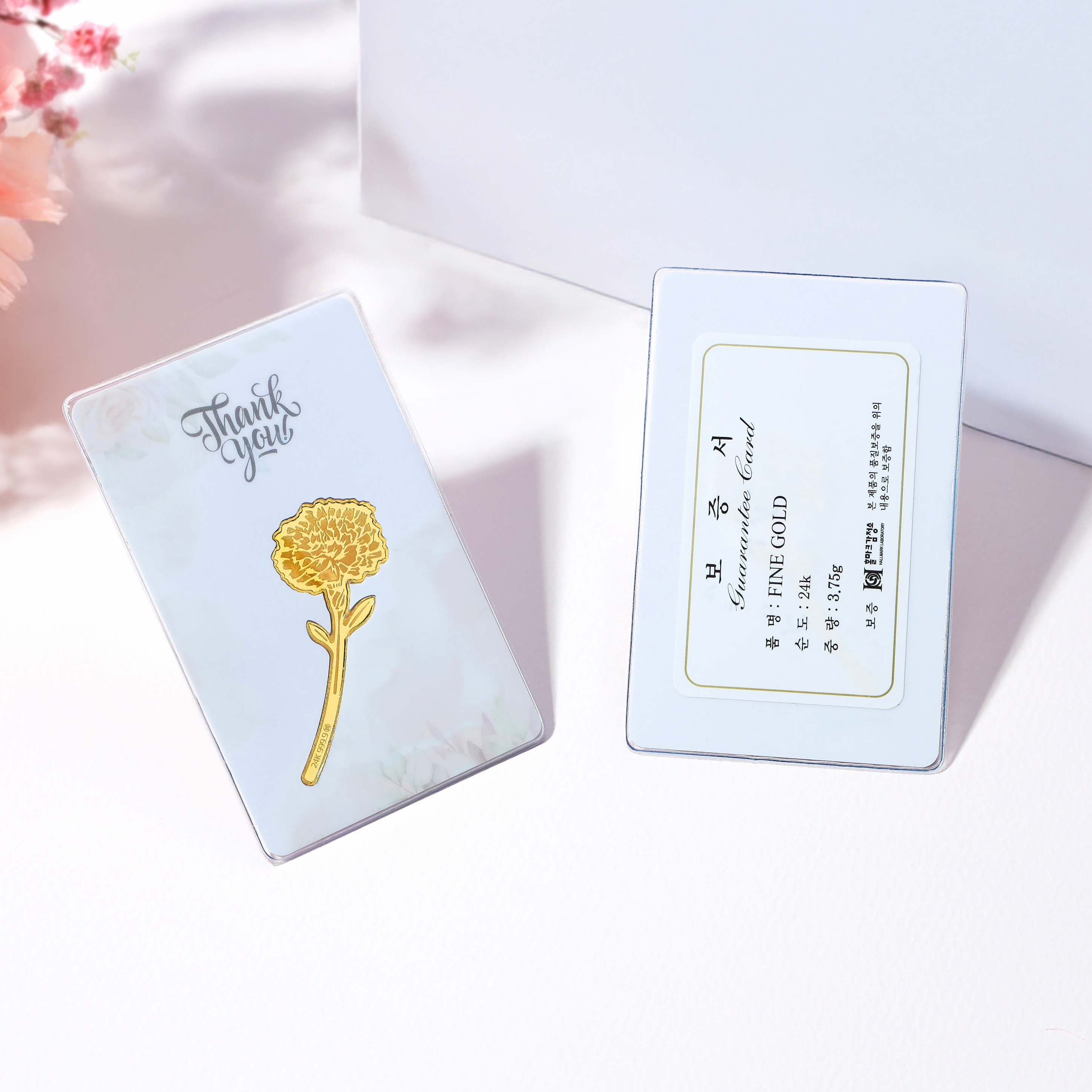 카네이션 카드 골드바 3.75g