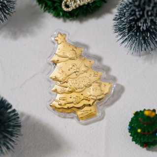 0.1g 입체 트리 골드바