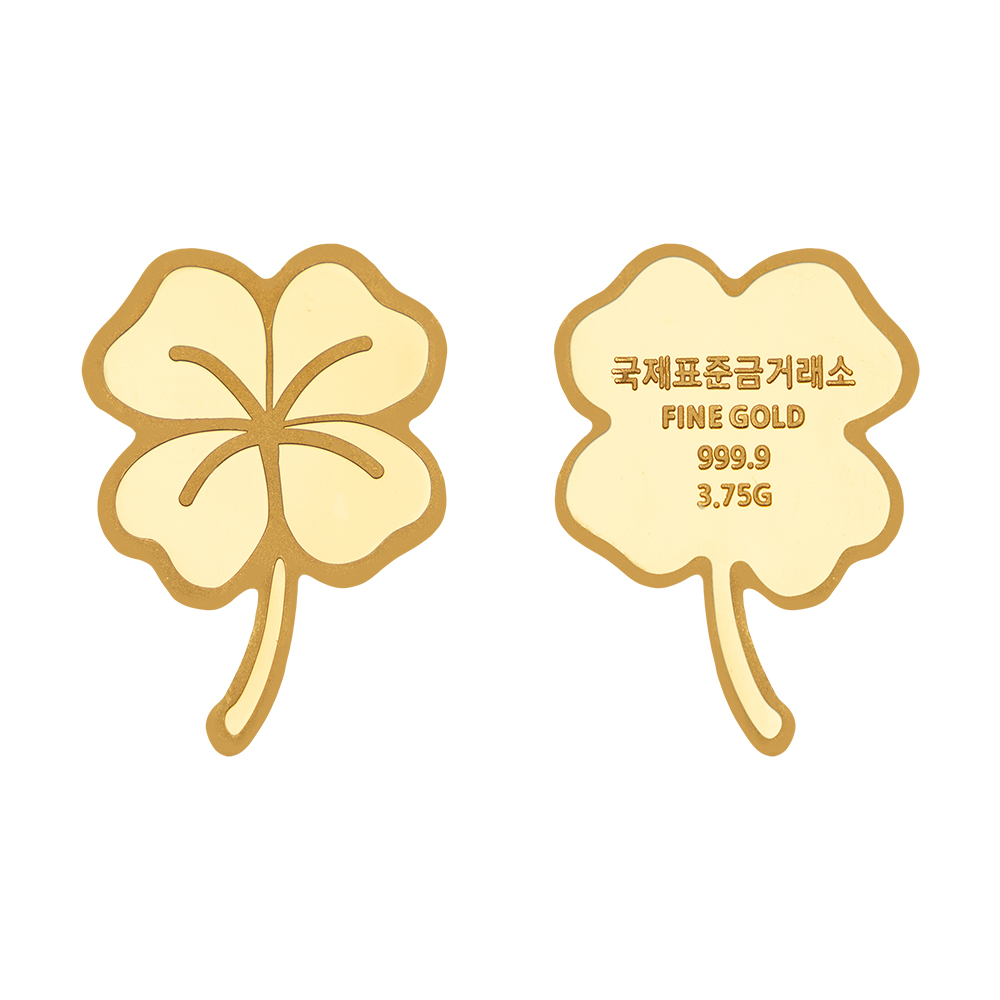 국제표준금거래소 네잎클로버 골드바 1g, 3.75g